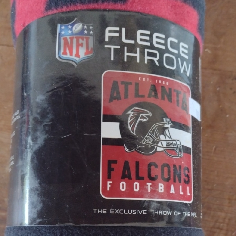 Atlanta Falcons NFL Fleece Throw NWT